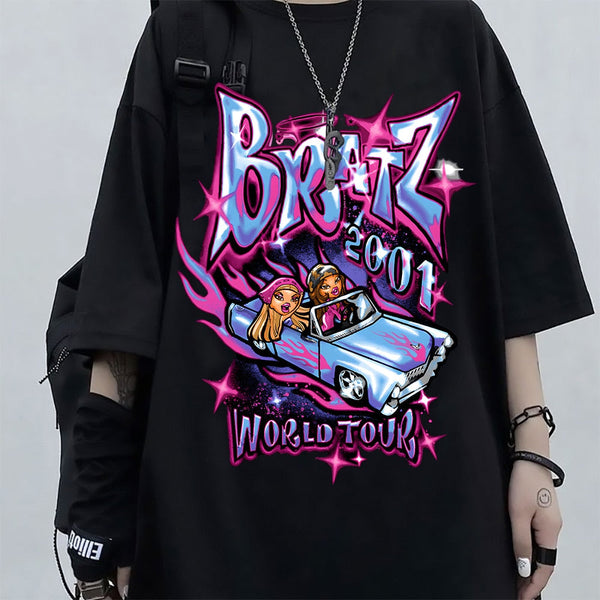 Street King Apparel "Bratz For Real" Unisex Men Women Streetwear Graphic T-Shirt - Street King Apparel