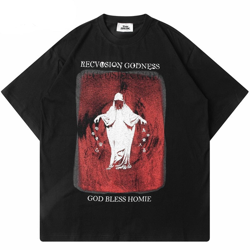 "Godless" Unisex Men Women Streetwear Graphic T-Shirt - Street King Apparel