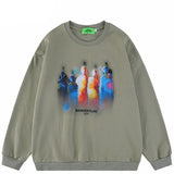 "Foggy Rainbow" Unisex Men Women Streetwear Graphic Sweatshirt - Street King Apparel