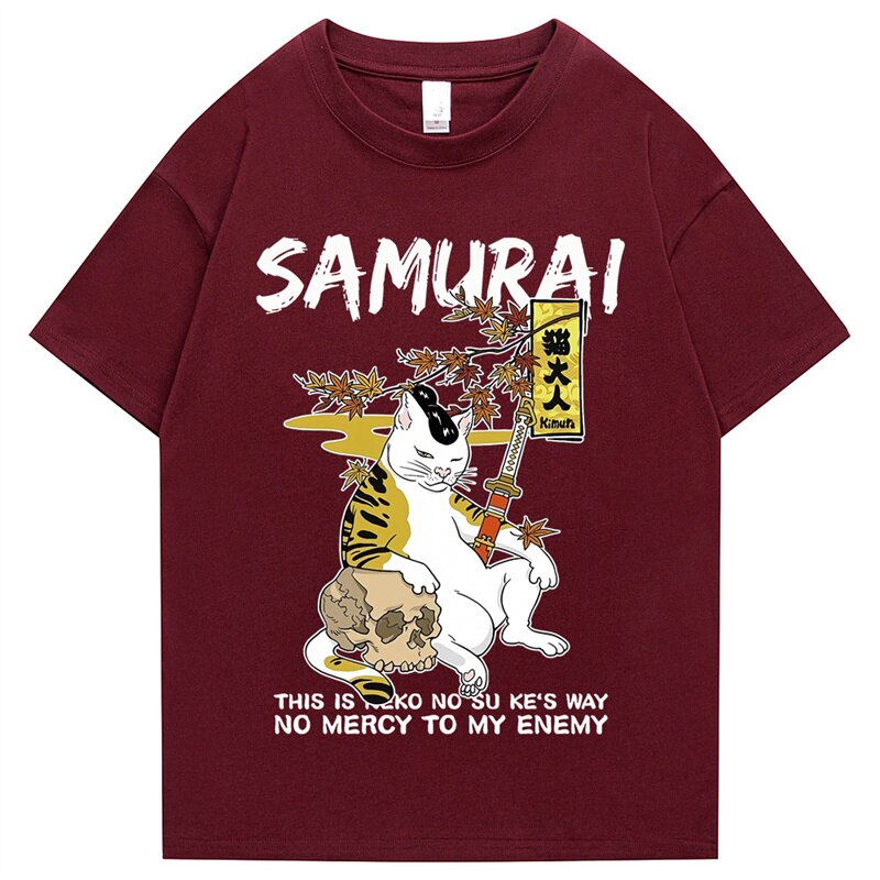 "Samurai" Men Women Streetwear Unisex Graphic T-Shirt - Street King Apparel