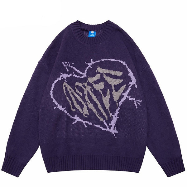 Street King Apparel "All Hearts For Me 2001" Unisex Men Women Streetwear Graphic Sweater - Street King Apparel