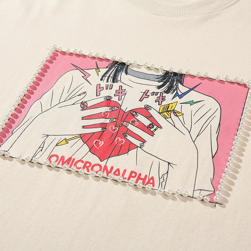 "Red Heart" Unisex Men Women Streetwear Graphic T-Shirt - Street King Apparel