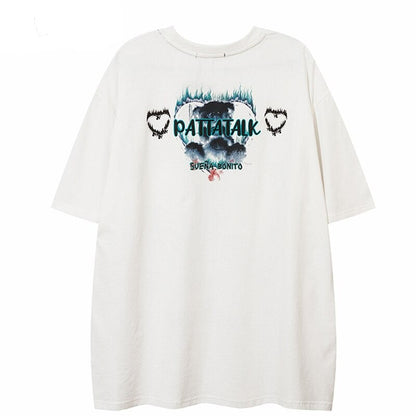 Street King Apparel "Burned Heart" Unisex Men Women Streetwear Graphic T-Shirt - Street King Apparel