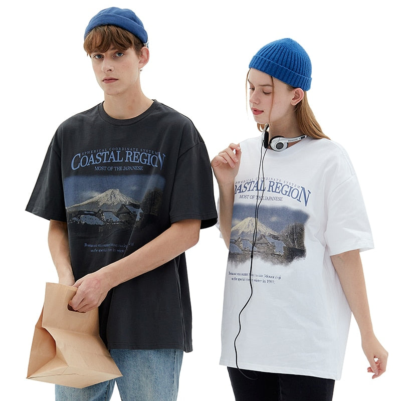 "Mountain Top" Unisex Men Women Streetwear Graphic T-Shirt - Street King Apparel