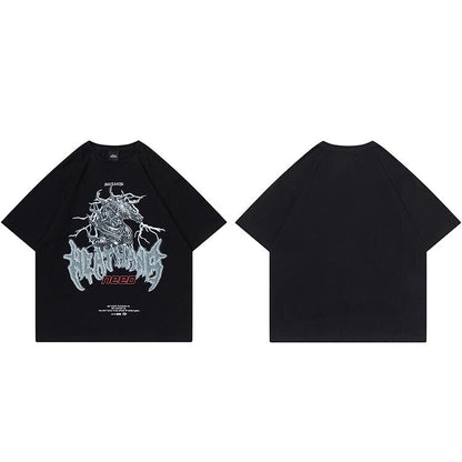 "Grey Dragon" Unisex Men Women Streetwear Graphic T-Shirt - Street King Apparel