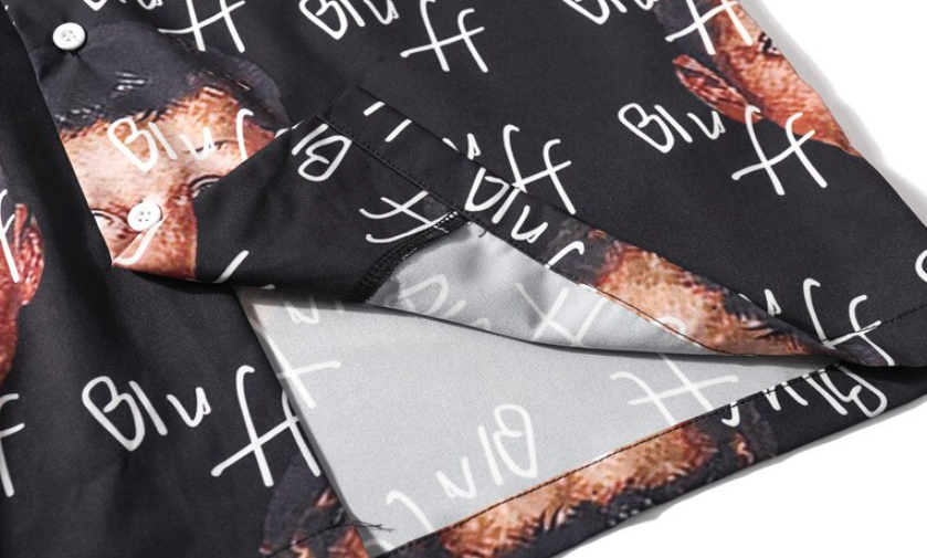 Street King Apparel "Bluff Boy" Unisex Men Women Graphic Button Up Shirt - Street King Apparel