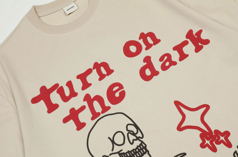 "Turn On The Dark" Unisex Men Women Streetwear Graphic T-Shirt - Street King Apparel