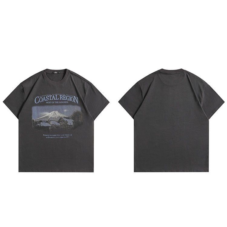 "Mountain Top" Unisex Men Women Streetwear Graphic T-Shirt - Street King Apparel