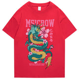 "Peace Dragon" Men Women Streetwear Unisex Graphic T-Shirt - Street King Apparel