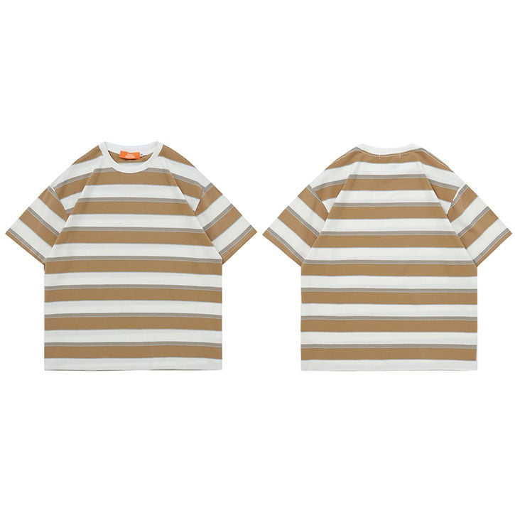 "Stripes" Unisex Men Women Streetwear Graphic T-Shirt - Street King Apparel
