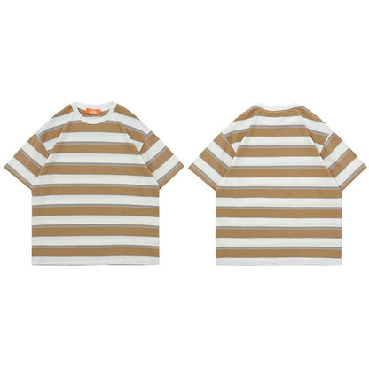 "Stripes" Unisex Men Women Streetwear Graphic T-Shirt - Street King Apparel