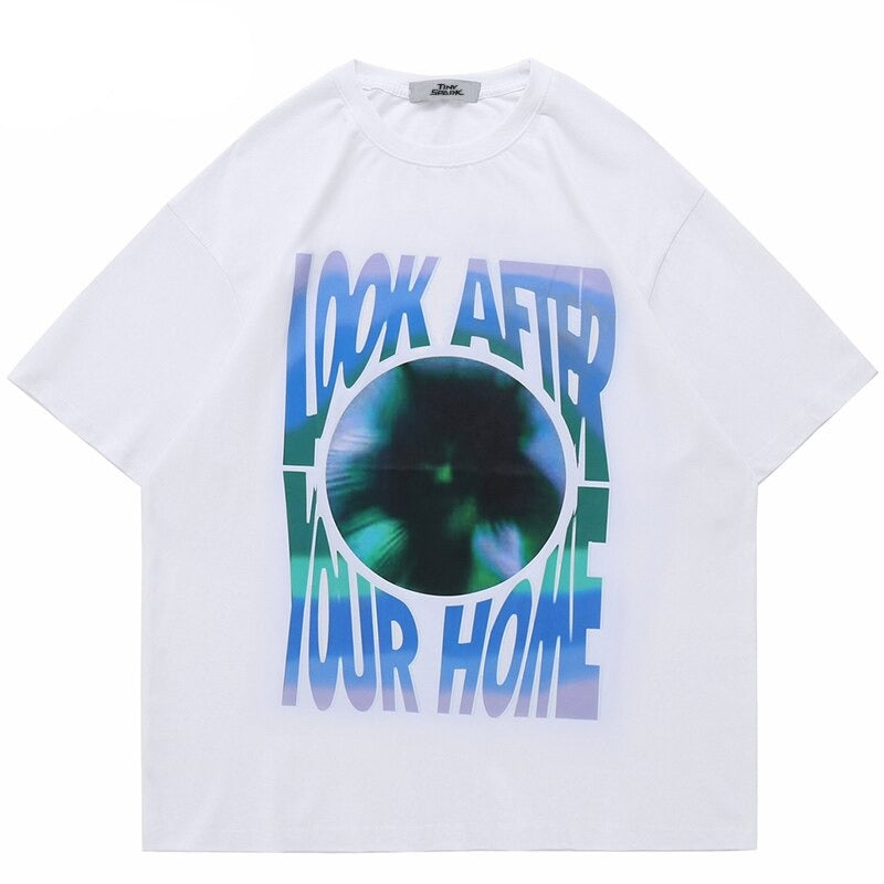 "Look At Your Home" Unisex Men Women Streetwear Graphic T-Shirt - Street King Apparel