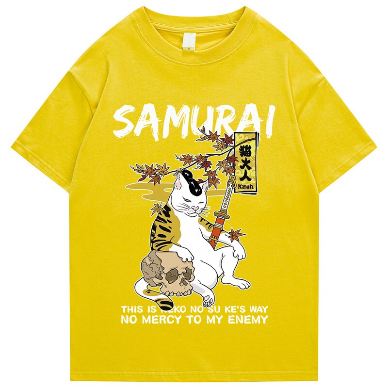 "Samurai" Men Women Streetwear Unisex Graphic T-Shirt - Street King Apparel