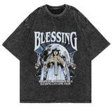 Street King Apparel "Blessings Up" Unisex Men Women Streetwear Graphic T-Shirt - Street King Apparel