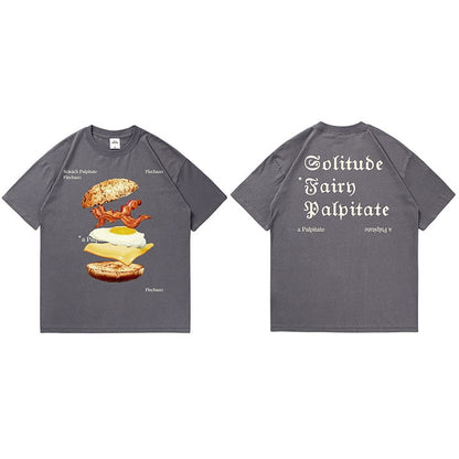 "Sandwhich" Unisex Men Women Streetwear Graphic T-Shirt - Street King Apparel