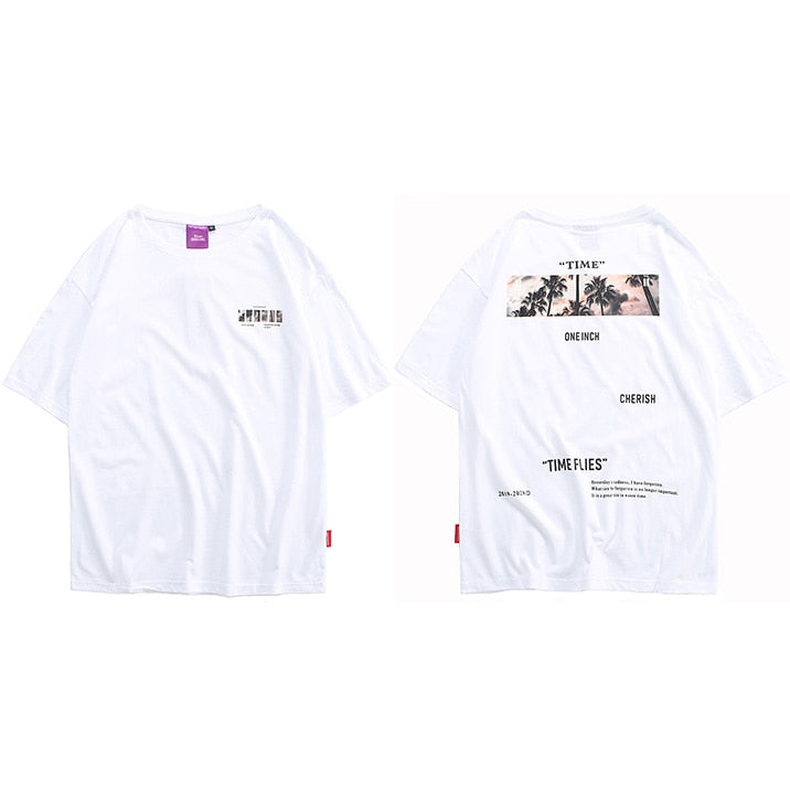"Time Flies" Unisex Men Women Streetwear Graphic T-Shirt - Street King Apparel