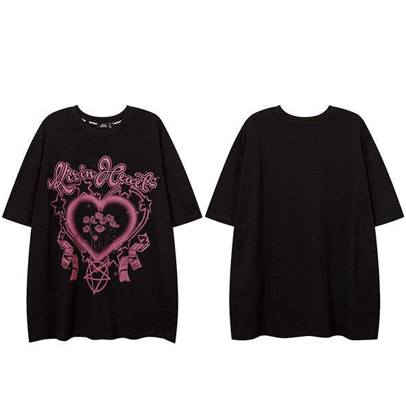 "Heart Garden" Unisex Men Women Streetwear Graphic T-Shirt - Street King Apparel