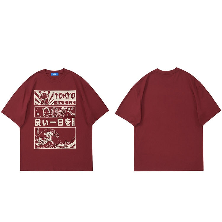"Great Wave" Unisex Men Women Streetwear Graphic T-Shirt - Street King Apparel