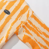"Orange Wave" Unisex Men Women Streetwear Graphic Sweater - Street King Apparel