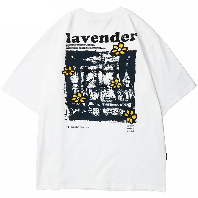 "Yellow Garden" Unisex Men Women Streetwear Graphic T-Shirt - Street King Apparel