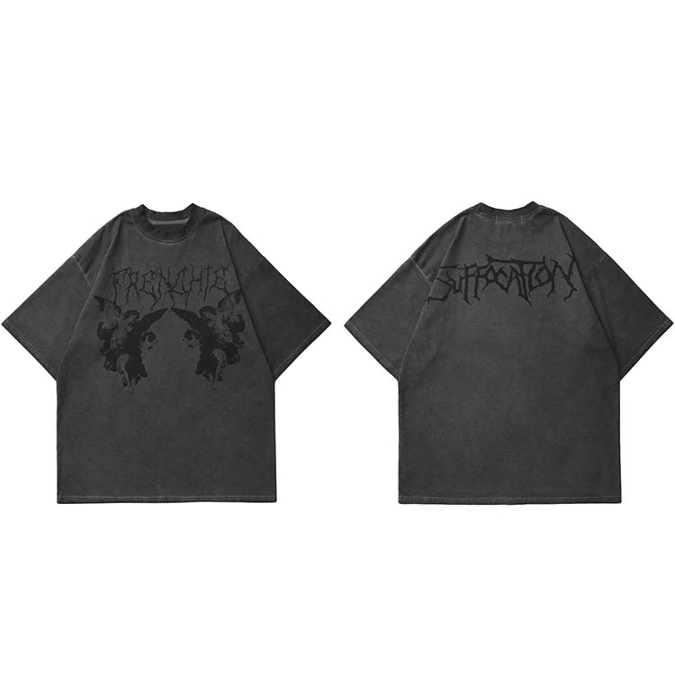 "Dark Angel" Unisex Men Women Streetwear Graphic T-Shirt - Street King Apparel