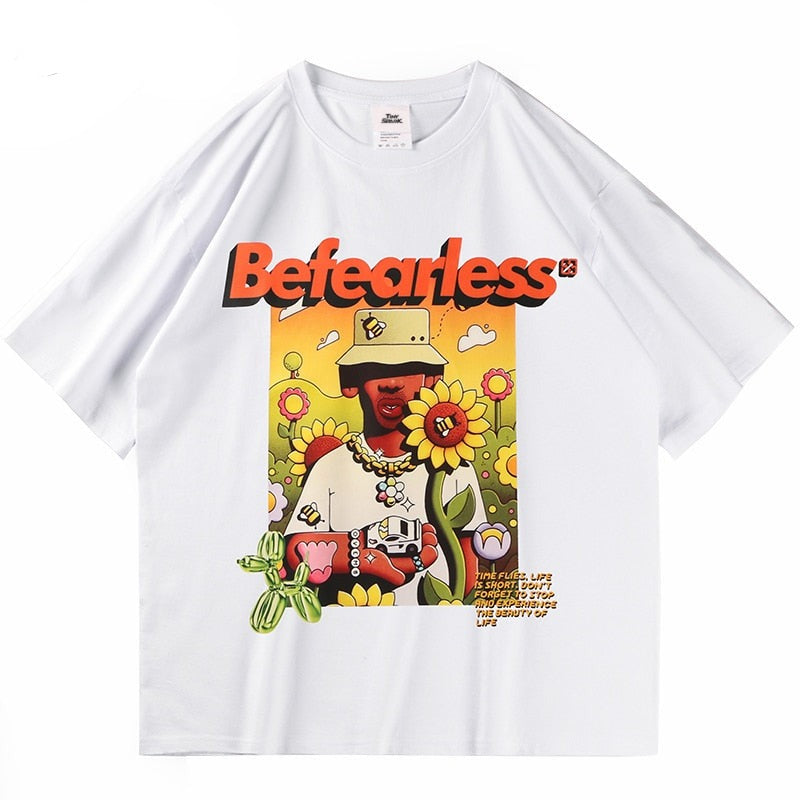 Street King Apparel "Be Fearless" Unisex Men Women Streetwear Graphic T-Shirt - Street King Apparel