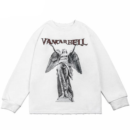 "Golden Statue" Unisex Men Women Streetwear Graphic Sweatshirt - Street King Apparel