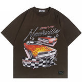 "Race Track" Unisex Men Women Streetwear Graphic T-Shirt - Street King Apparel