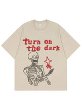 "Turn On The Dark" Unisex Men Women Streetwear Graphic T-Shirt - Street King Apparel