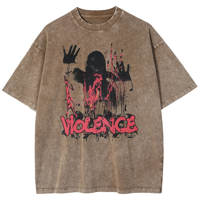 "No Violence" Unisex Men Women Streetwear Graphic T-Shirt - Street King Apparel