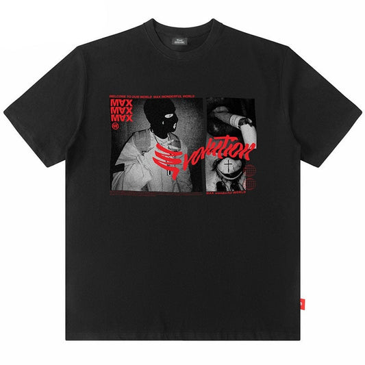 "Old School Movie" Unisex Men Women Streetwear Graphic T-Shirt - Street King Apparel