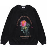 "Yellow Rose" Unisex Men Women Streetwear Graphic Sweatshirt - Street King Apparel