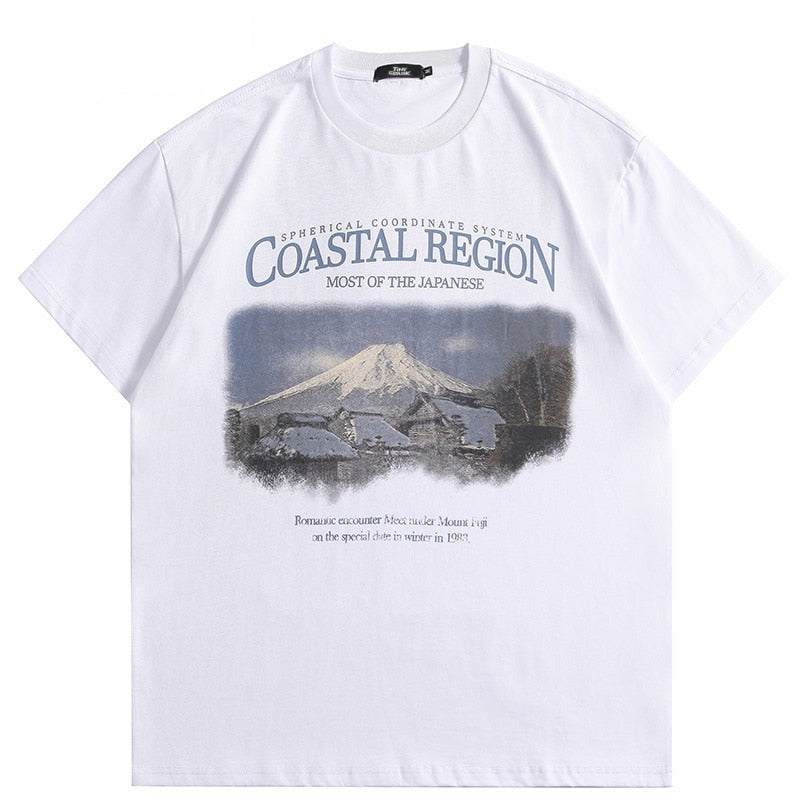 "Mountain Top" Unisex Men Women Streetwear Graphic T-Shirt - Street King Apparel