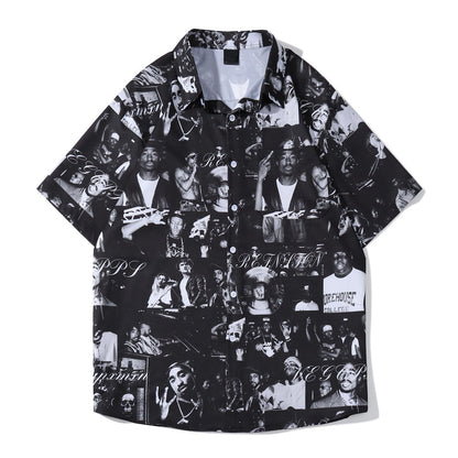 "Many Men" Unisex Men Women Streetwear Button Shirt - Street King Apparel