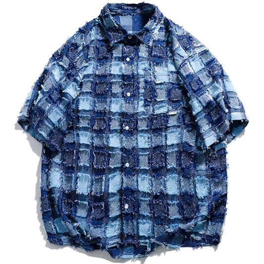 "Retro Blue" Unisex Men Women Streetwear Graphic Shirt - Street King Apparel