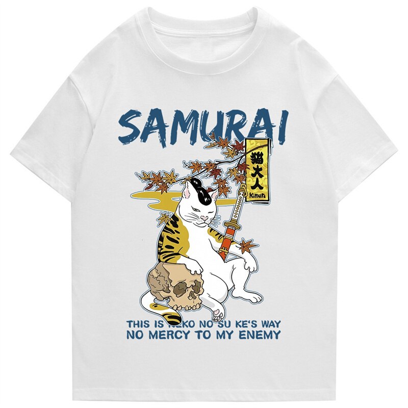 "Samurai" Men Women Streetwear Unisex Graphic T-Shirt - Street King Apparel