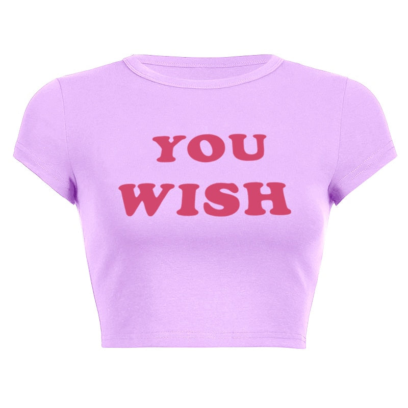 "Make A Wish" Vintage Women Streetwear Graphic T-Shirt - Street King Apparel