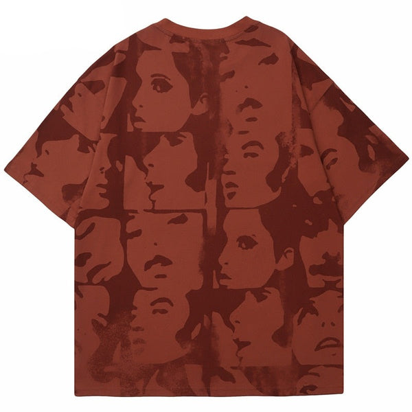 "Red Face" Unisex Men Women Streetwear Graphic T-Shirt - Street King Apparel