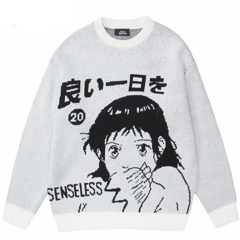 "Make Sense" Unisex Men Women Streetwear Graphic Sweater - Street King Apparel