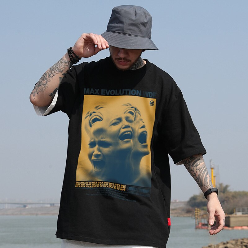 "Maximum Evolution" Unisex Men Women Streetwear Graphic T-Shirt - Street King Apparel