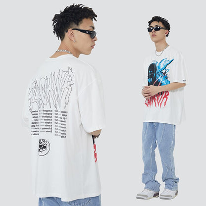 "Moon Slayer" Unisex Men Women Streetwear Graphic T-Shirt - Street King Apparel