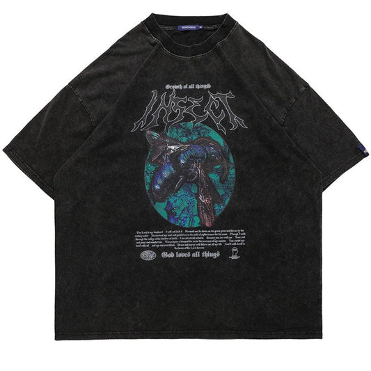 Street King Apparel "Blue Heart" Unisex Men Women Streetwear Graphic T-Shirt - Street King Apparel