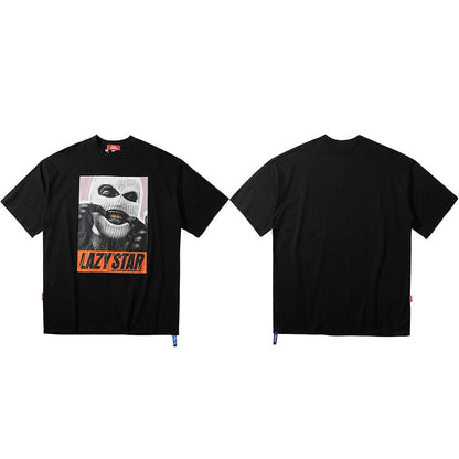 "Lazy Star" Unisex Men Women Streetwear Graphic T-Shirt - Street King Apparel