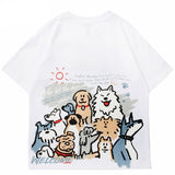 Street King Apparel "Cartoon Wolfe" Unisex Men Women Streetwear Graphic T-Shirt - Street King Apparel