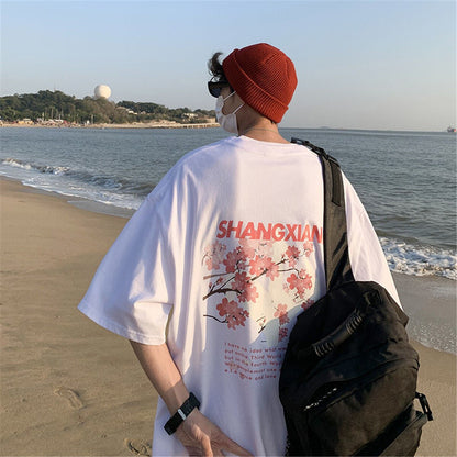 Street King Apparel "Cherry Blossom" Unisex Men Women Streetwear Graphic T-Shirt - Street King Apparel