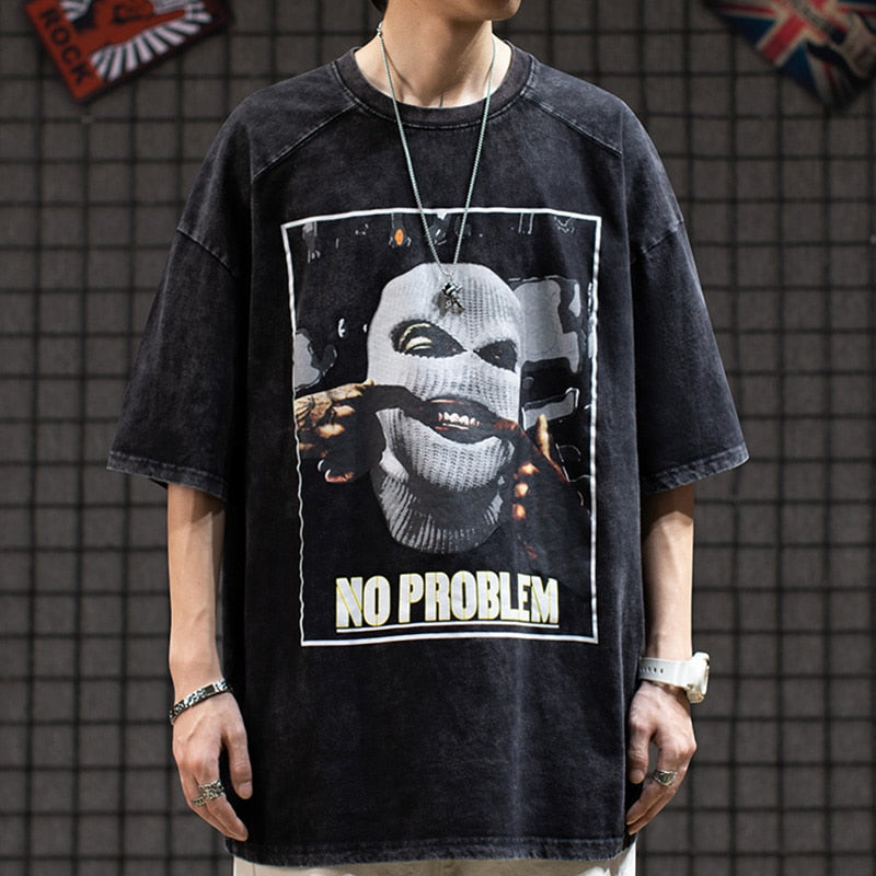 "No Problem" Unisex Men Women Streetwear Graphic T-Shirt - Street King Apparel