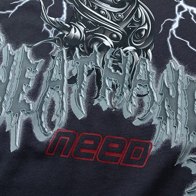 "Grey Dragon" Unisex Men Women Streetwear Graphic T-Shirt - Street King Apparel