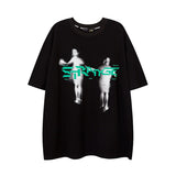 "Twin Ghost" Unisex Men Women Streetwear Graphic T-Shirt - Street King Apparel