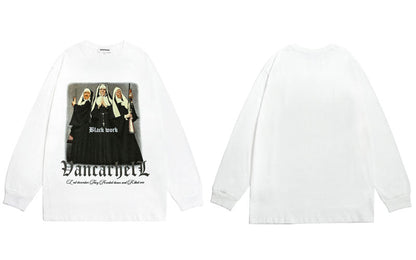 "Back 2 Back" Unisex Men Women Streetwear Graphic Sweater Daulet Apparel