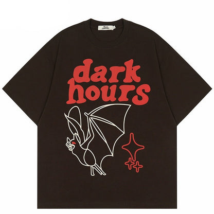 "Dark Hours" Unisex Men Women Streetwear Graphic T-Shirt - Street King Apparel